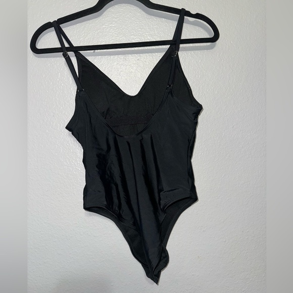 Xhilaration Black Aloha Pineapple Swimsuit, size Medium - Picture 3 of 7